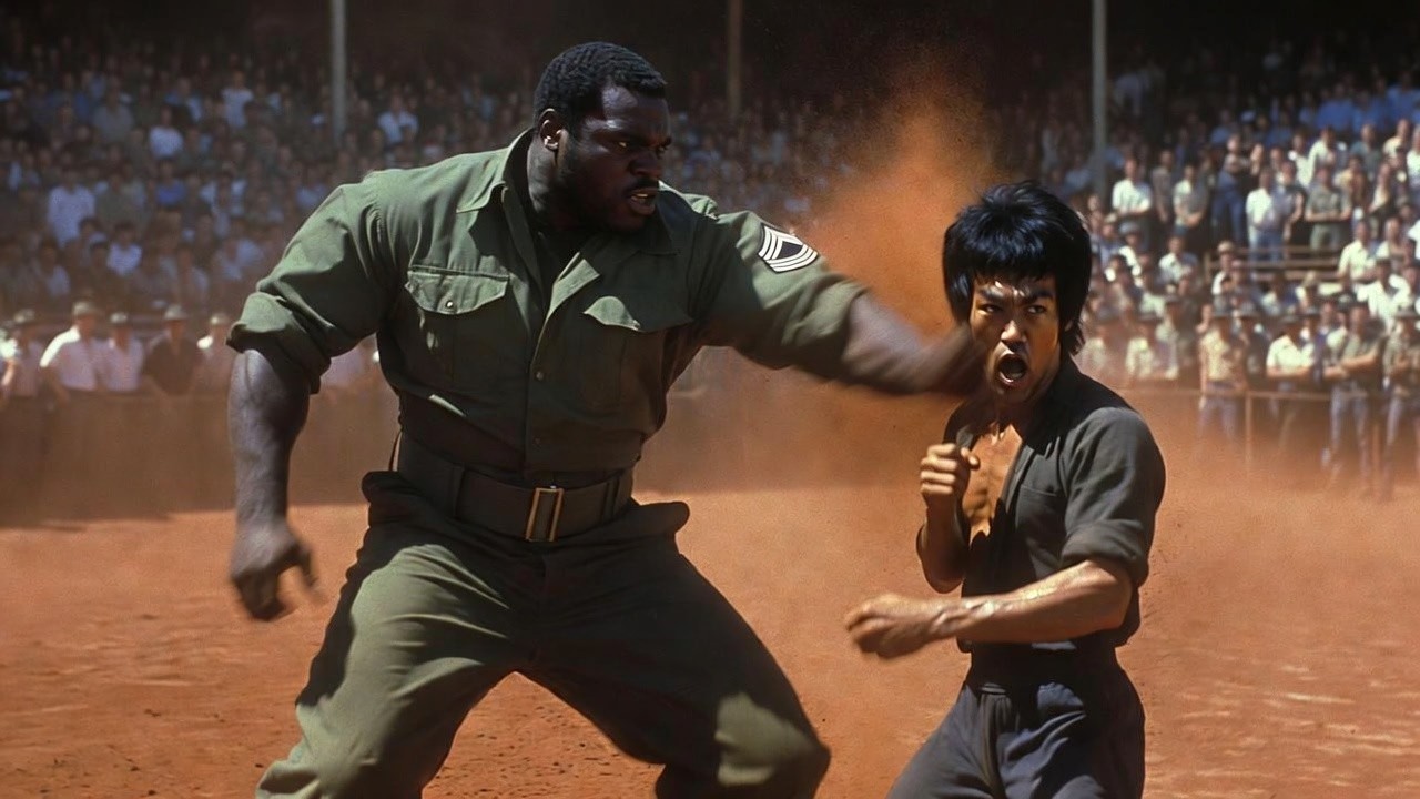 Bruce Lee at Army base: Ranger 6'3