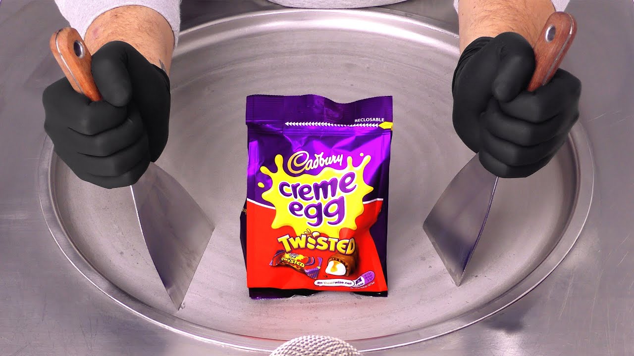Cadbury creme egg - TWISTED | Ice Cream Rolls ASMR