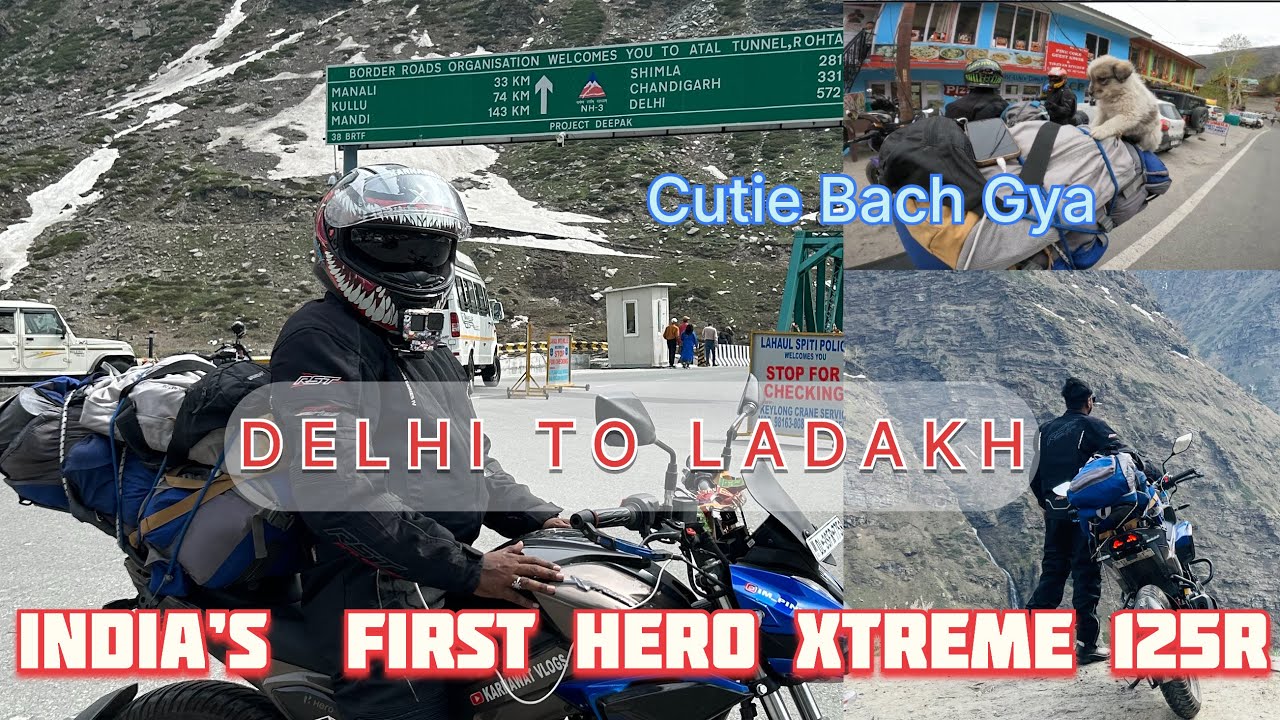 Hero Xtreme 125R INDIA’S First 125CC |DELHI TO LADAKH|  Performance Esi Sochi Na thi #viralvideo