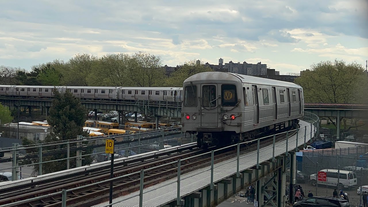 BMT West End Line: (D) (F) (N) (Q) (W) Trains @ Bay 50th Street (R46, R68, R68A, R160A-2, R160B)
