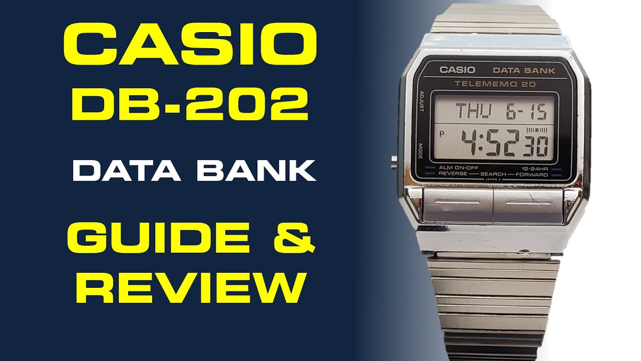Casio DB-202  Vintage Data Bank Watch Guide & Review