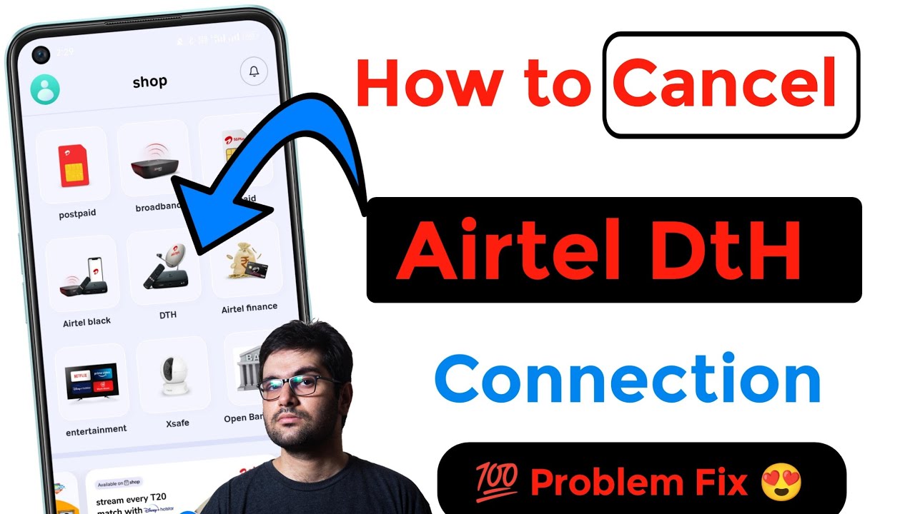 How to cancel Airtel Dth connection
