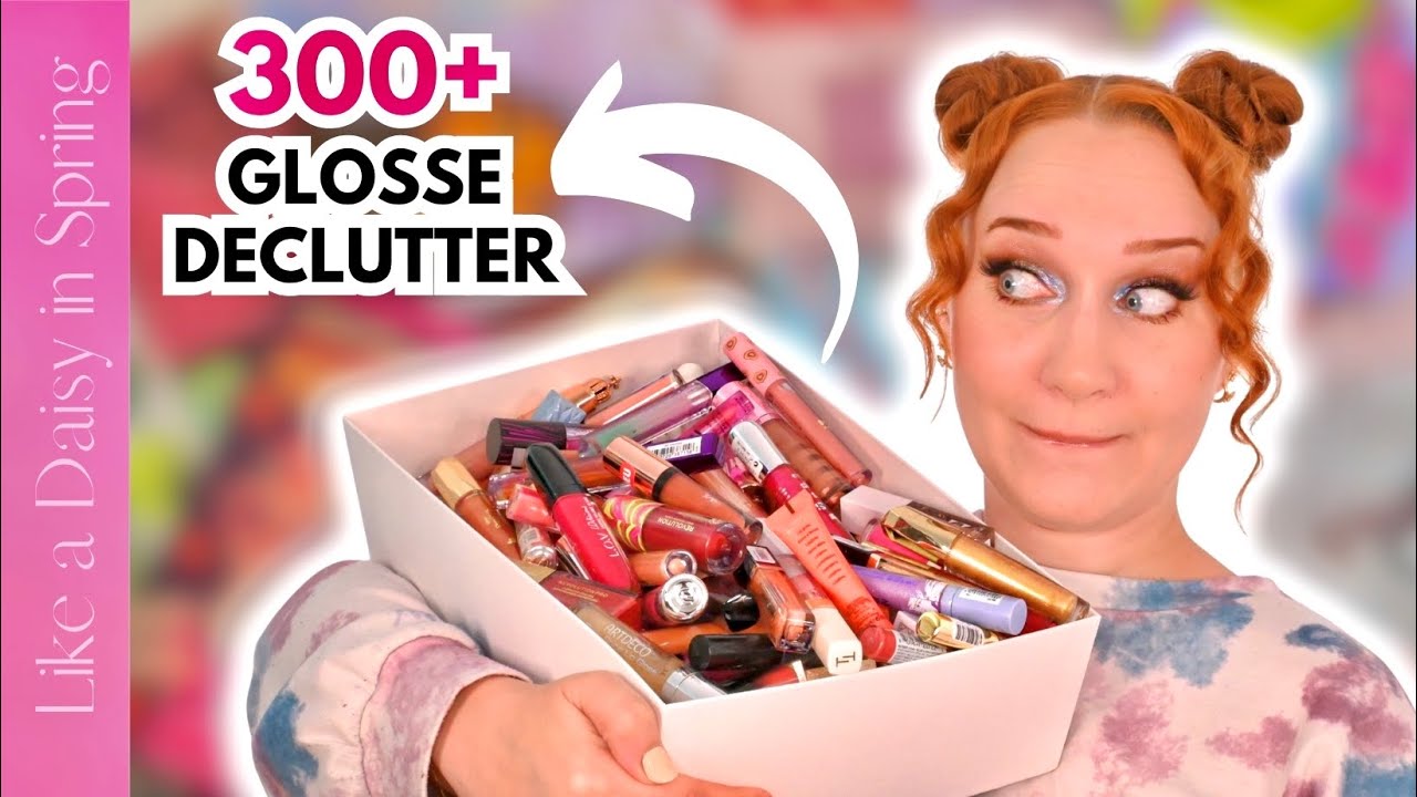 KOMPLETTE SCHMINKSAMMLUNG 2025 + Declutter 😍 | Lip Gloss | LikeADaisyInSpring