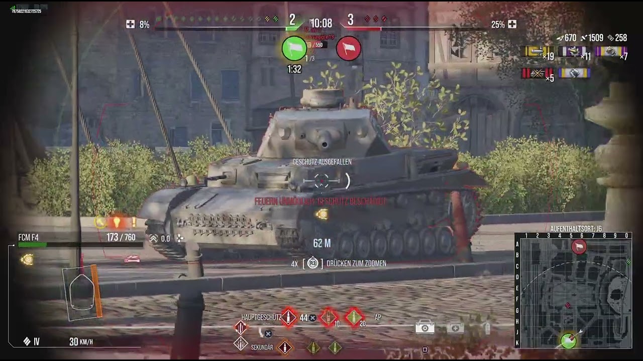 HEAVY BATTLE \\ World of Tank Console [WOT] FCM4 Panzer Mehrspieler WW2 FIGHT