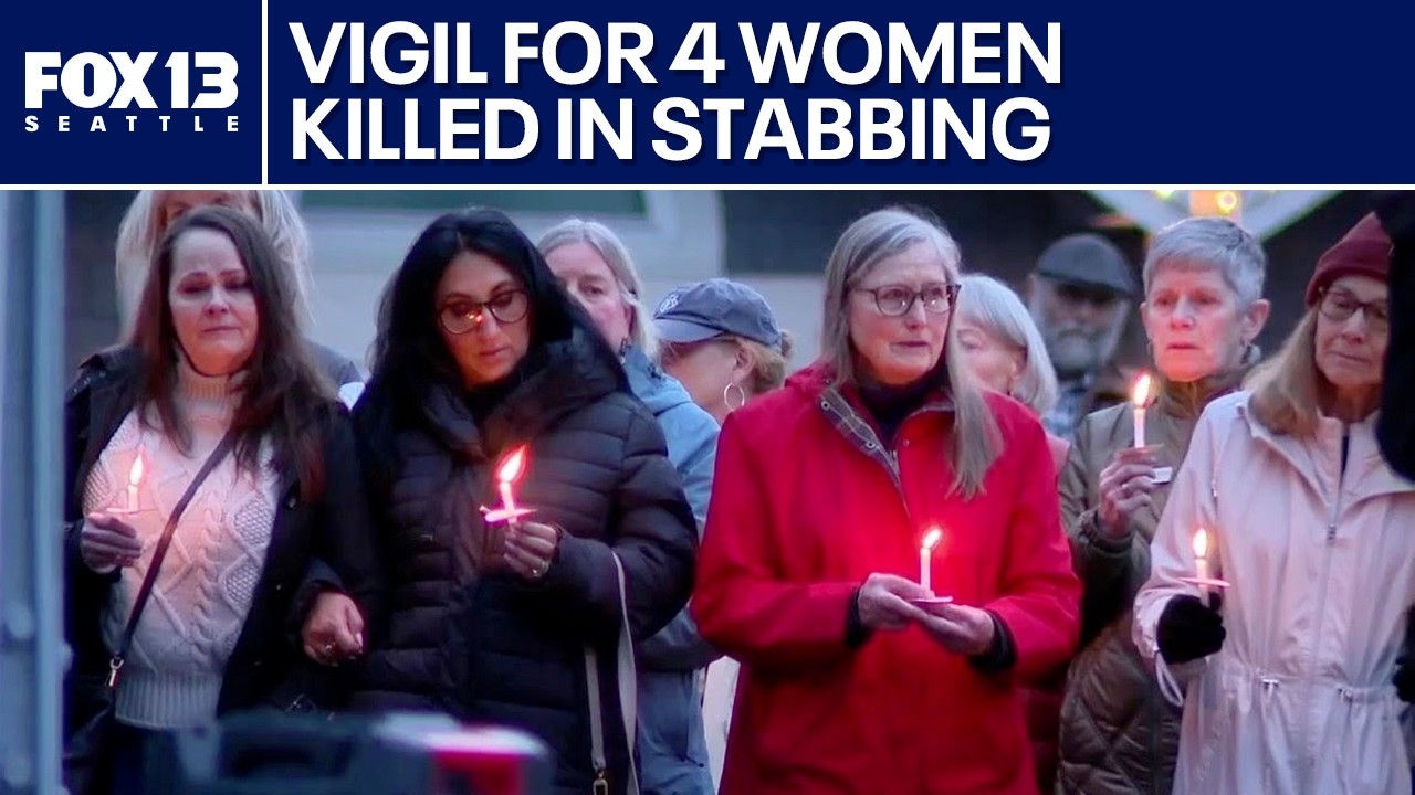 Gig Harbor community honors 4 women killed in stabbing | FOX 13 Seattle