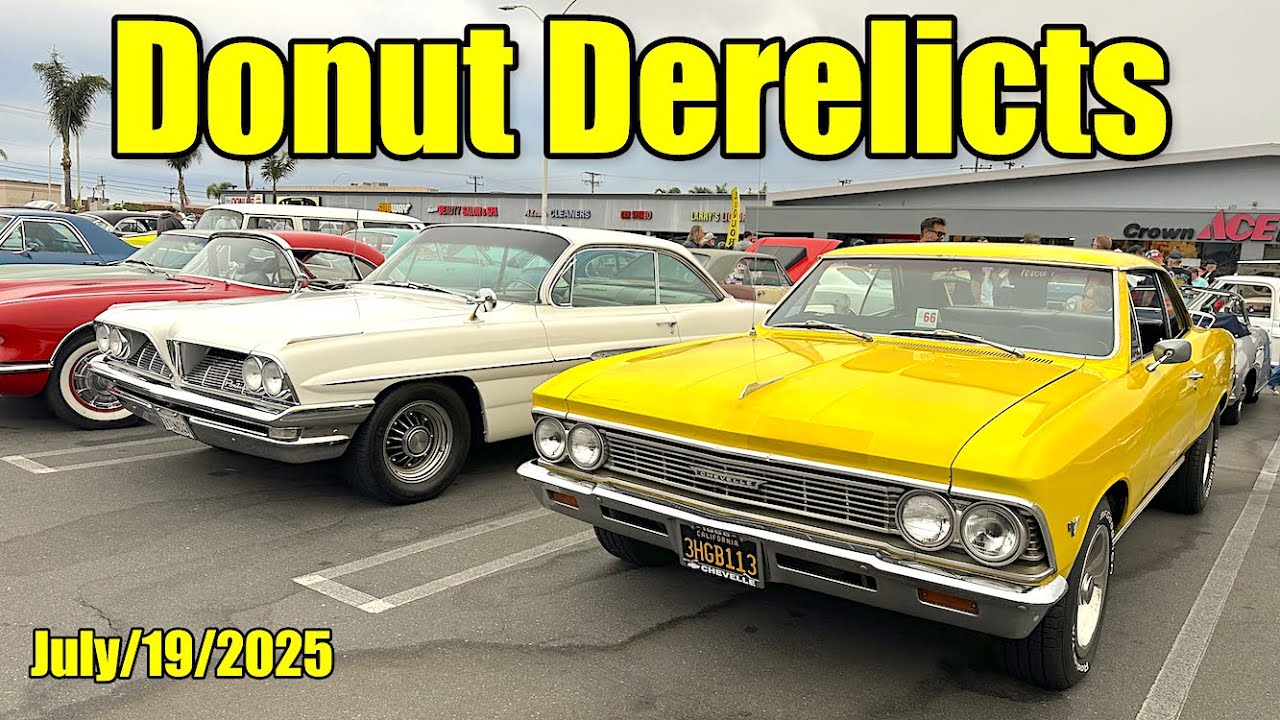 Classic Car Show Donut Derelicts (July/19/2025) Huntington Beach, California