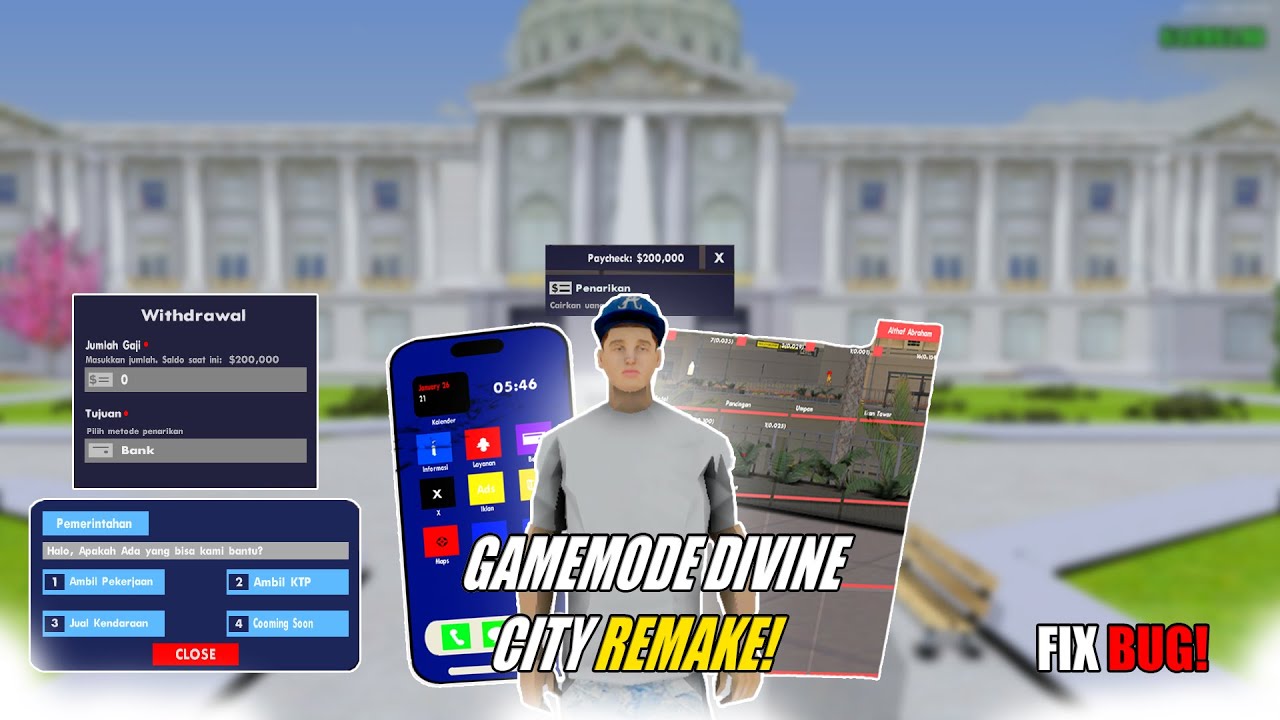 SHARE GAMEMODE TERBARU 2026 DEVINE CITY REMAKE! NEW FITUR SISTEM MODERN | SUPPORT ALL HOSTING!?