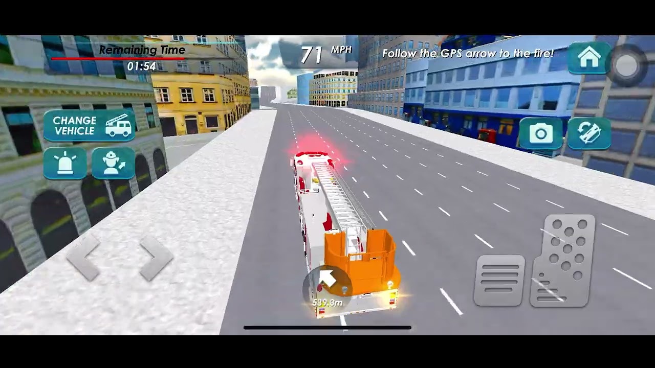 fire truck hwc rescue truck follow the gps arrow the fire 