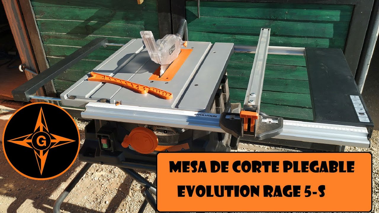 MESA DE CORTE PLEGABLE EVOLUTION RAGE 5-S CON DISCO MULTICORTE EN ESPAÑOL GINESSOT