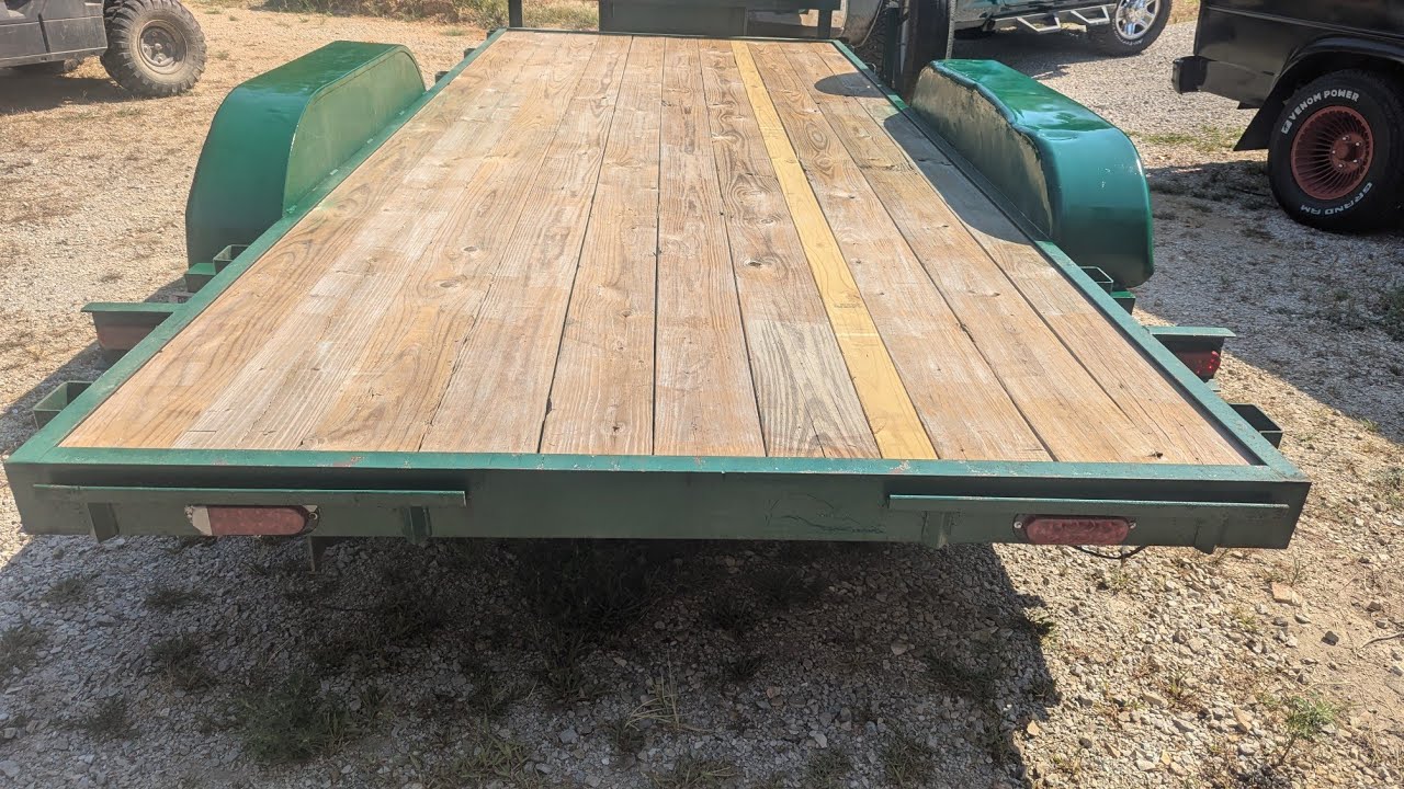 Post trailer flooring replacement