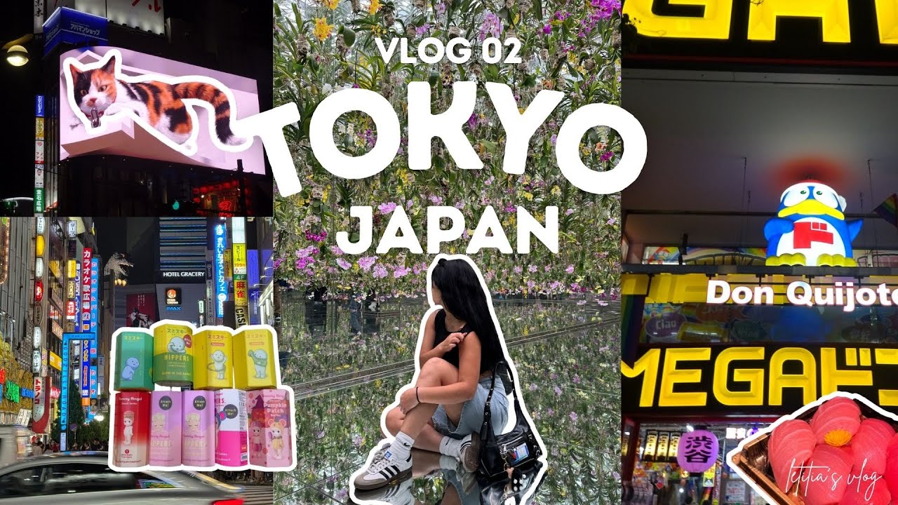 tokyo, japan vlog 2🇯🇵 (exploring shinjuku + shibuya, teamlab, don quijote, matcha) | letitia’s 2025