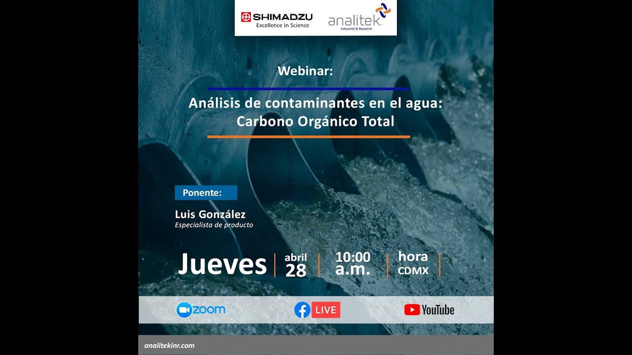 Análisis de contaminantes en el agua: Carbono Orgánico Total