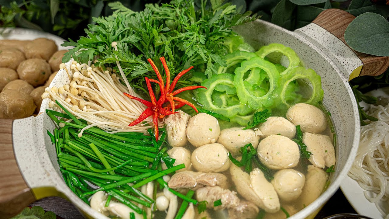 Cách nấu lẩu cá thác lác khổ qua dai ngọt ngon không hề bị đắng | Knife fish hot pot recipe