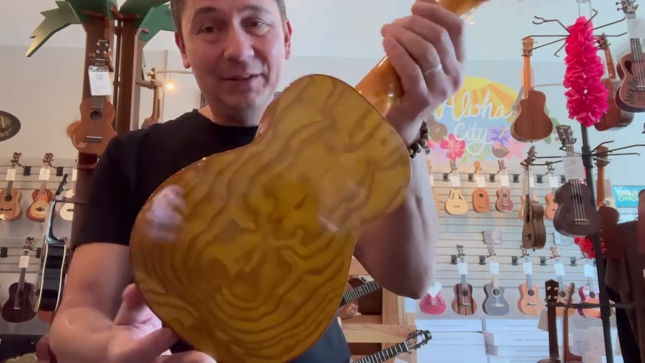 Ohana SK-50WG Cedar/Willow Wood Soprano Ukulele Demo/Review at Aloha City Ukes