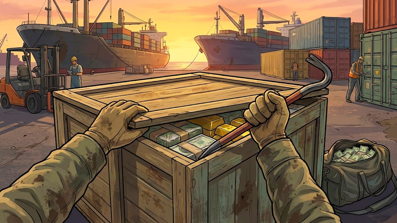 POV: Eres un contrabandista en el puerto marítimo.