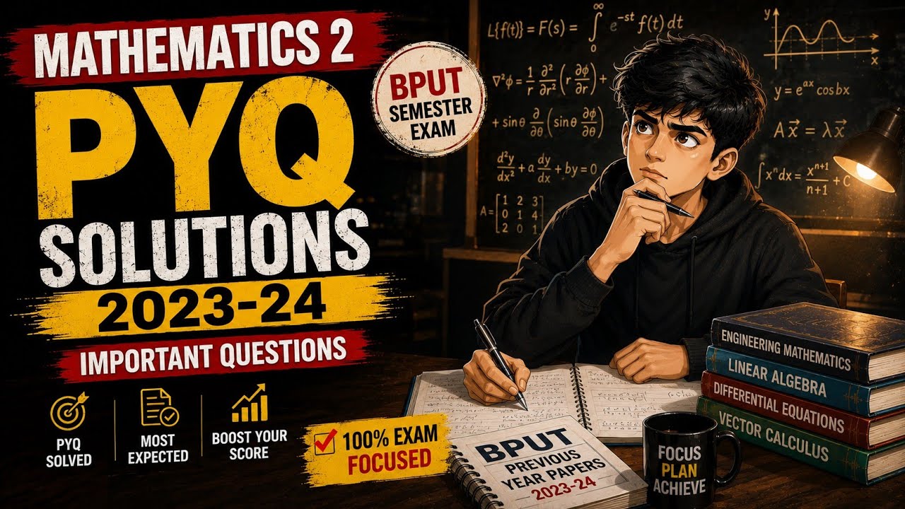 Mathematics 2 PYQ Solutions 2023-24 | BPUT Semester Exam Important Questions 