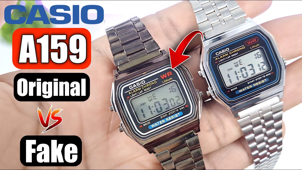 Casio A159w Original vs Fake Comparison | Casio Copy Watch