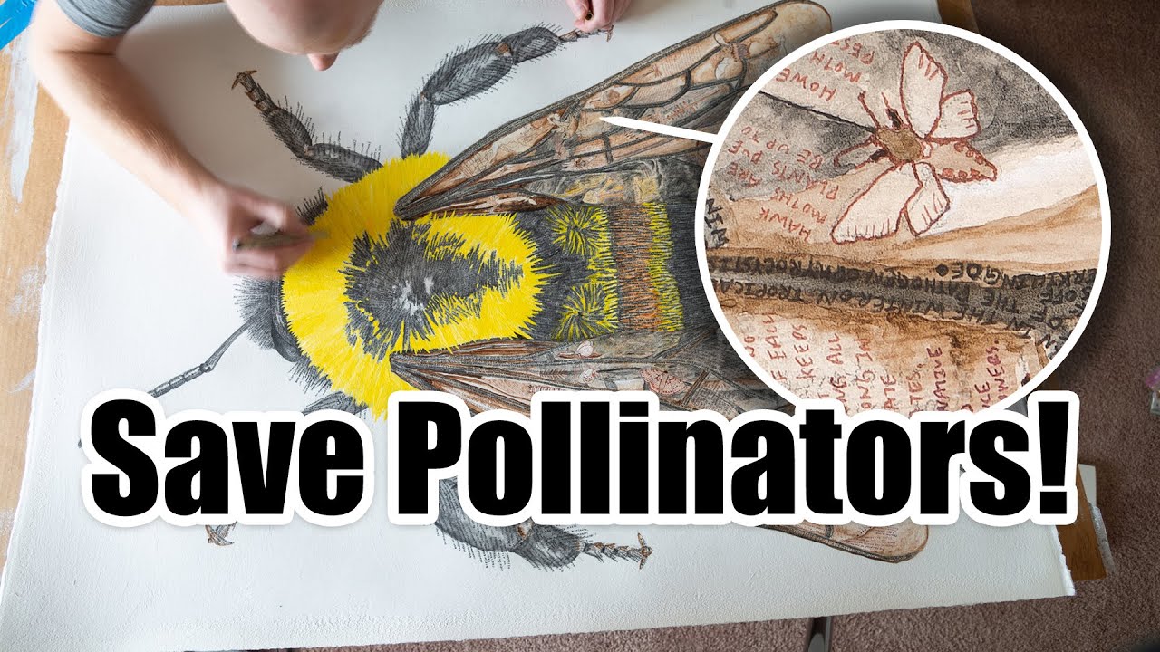The Importance of Pollinators: Time Lapse Art & Conservation | Unnatural Selection Series