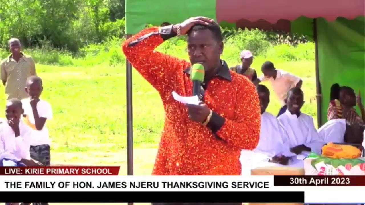 Newton Karish at a thansgiving in Kirie