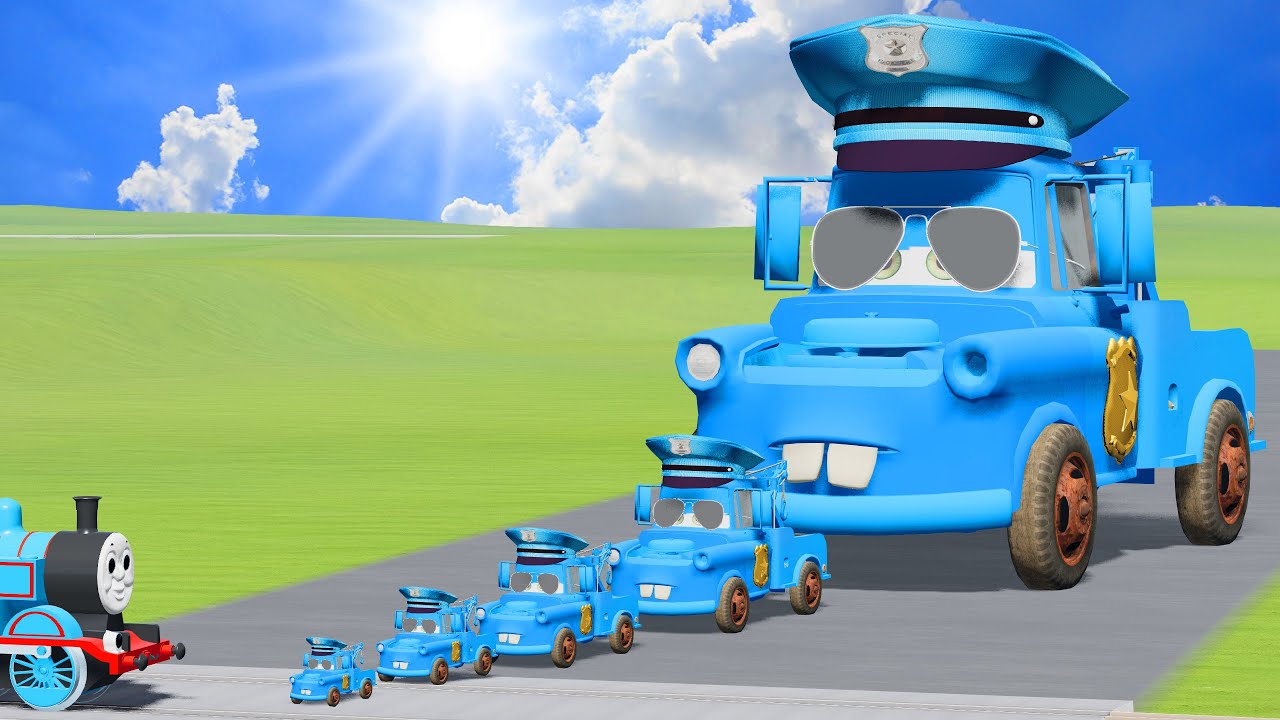 Police Tom Matter VS Train | BeamNG.drive