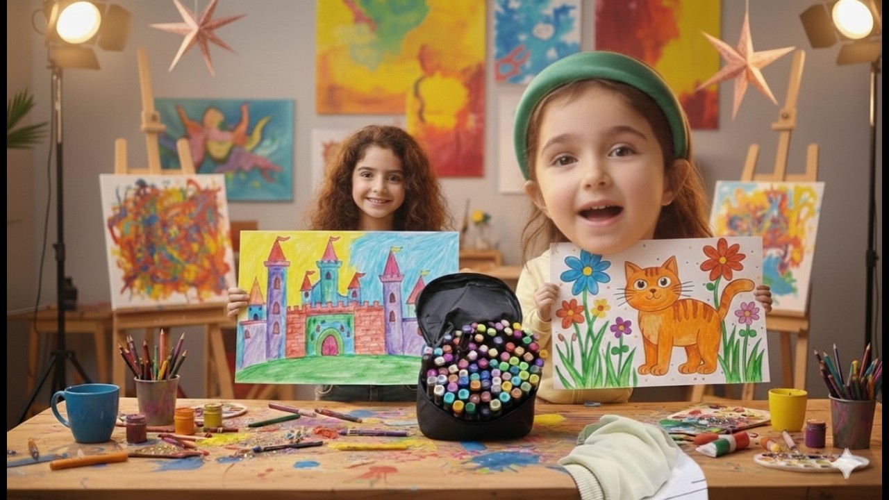 أقوى تحدي تلوين بين ميرا وريمي 🎨 مين رسمتها طلعت أحلى؟ النتيجة صدمتنا! 😱🔥