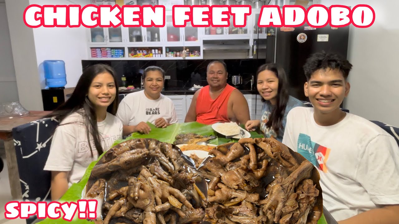 ADOBONG PAA NG MANOK | SPICY AND SWEET CHICKEN FEET ADOBO