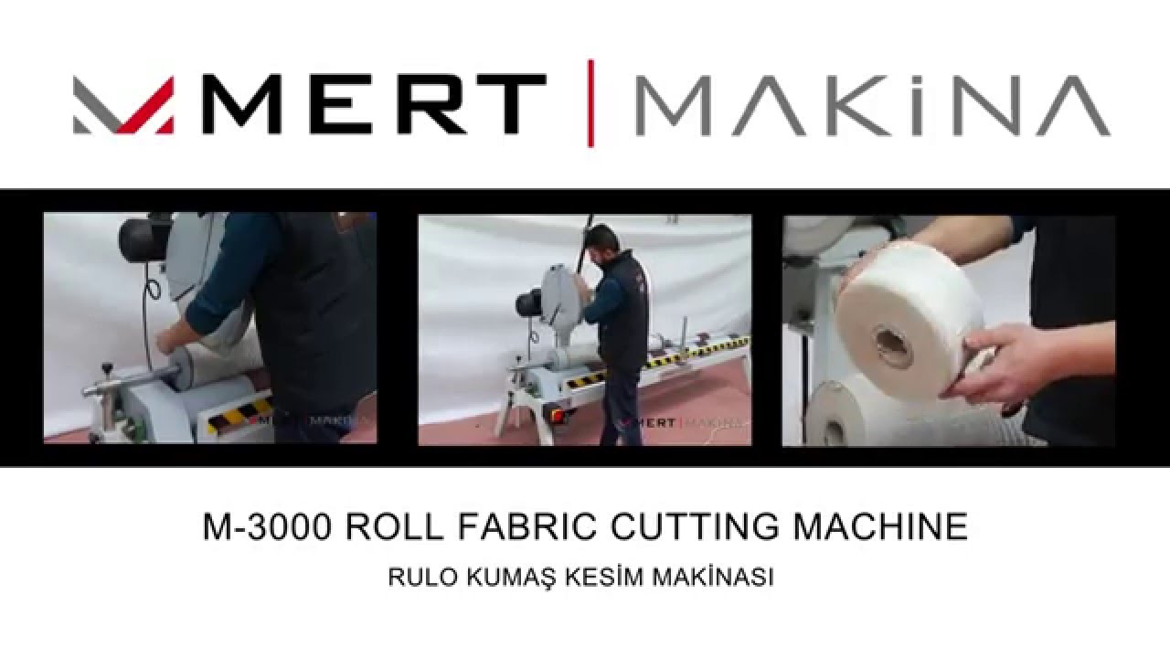 MERT MAKINA | M-3000 Машина для резки рулонов ткани на полосы (бурлетные ленты)