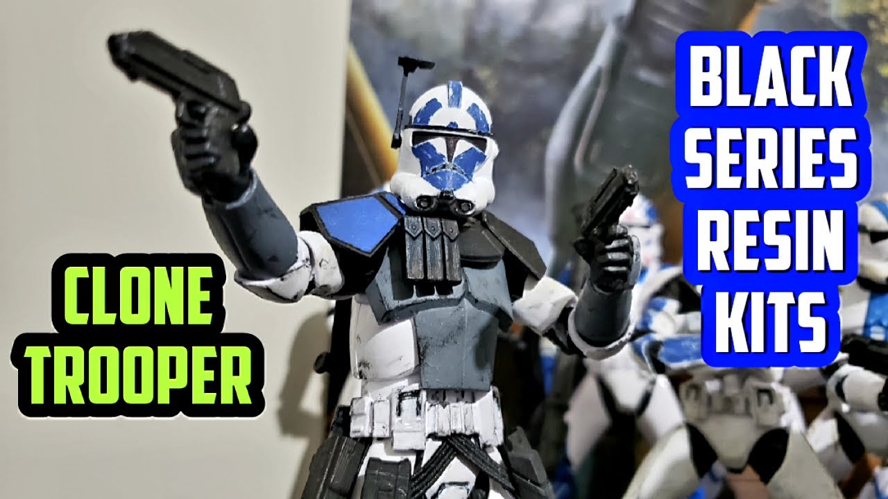 Clone Trooper Black Series Resin Printed Kits Unboxing from D.S. Artwork