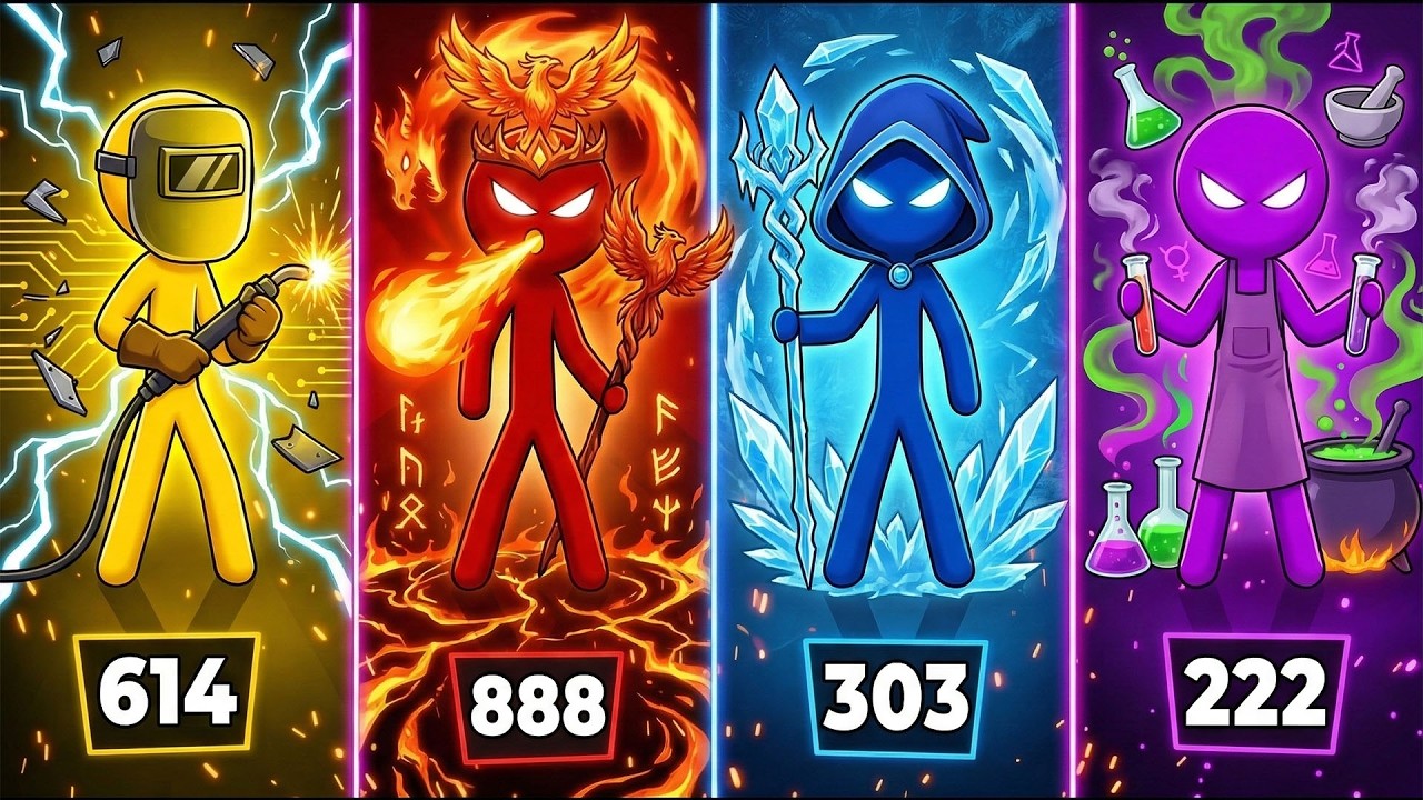 Stickman BEST MINIGAMES Tournament - Stickman Party 1 2 3 4 Player 2026 Part 1