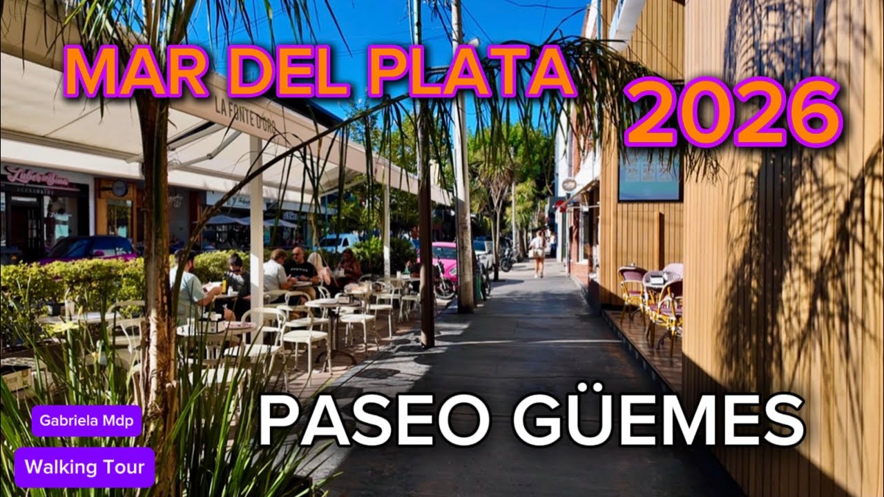 🚶CALLE GÜEMES Recorriendo EL PASEO MÁS VISITADO de Mar del Plata 🔥Verano Febrero 2026