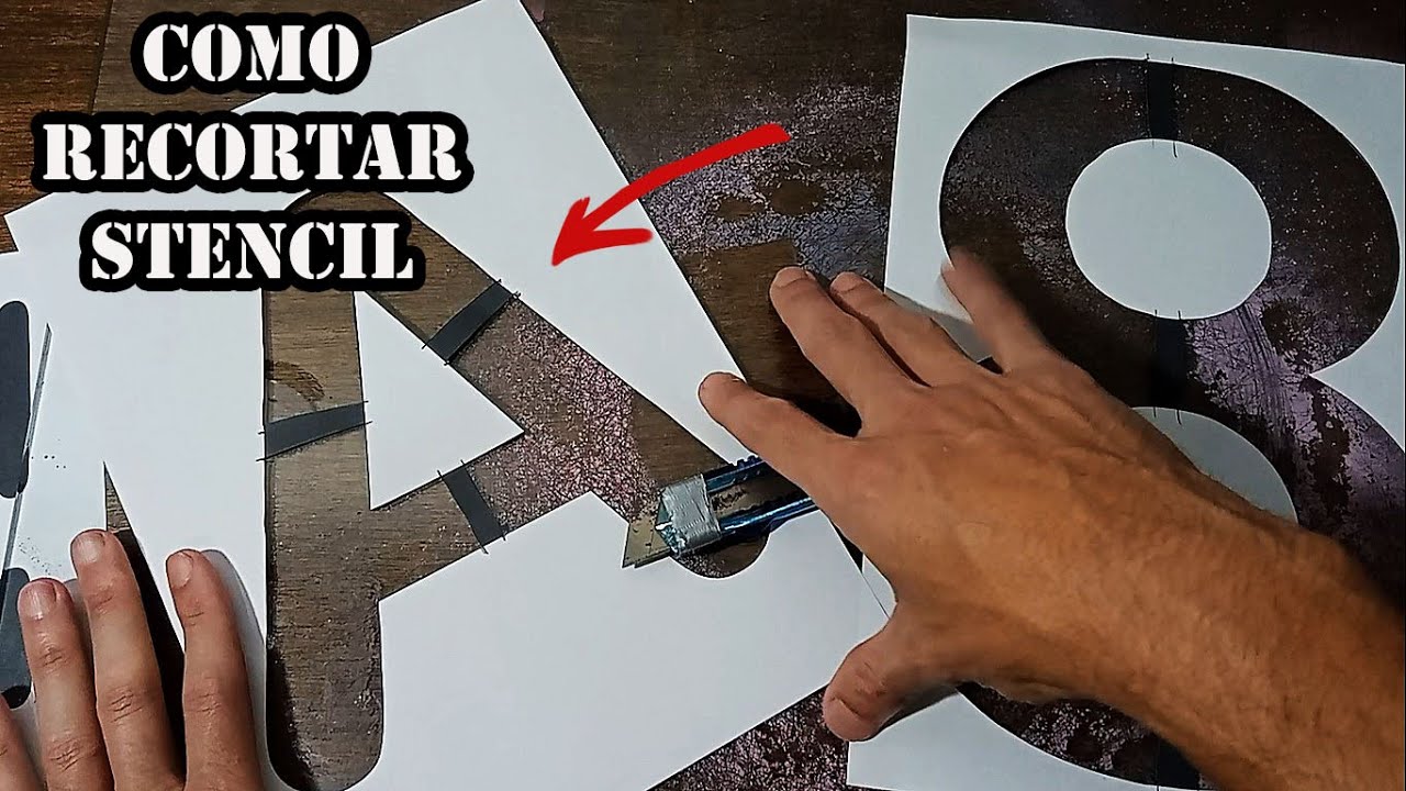 Como recortar seu stencil