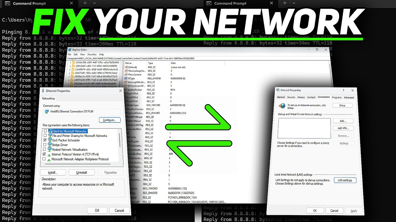 Fix Input Delay & High Ping! Ultimate Windows Network Tweaks for Gaming (2025 Guide)