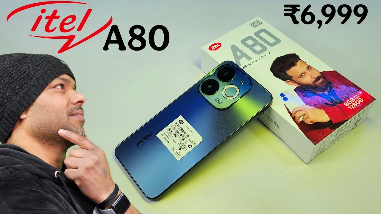 itel A80 Sandstone Black 8/128GB! Unboxing | Review | Camera | Price