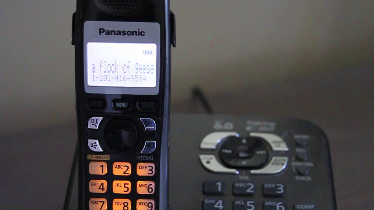 Panasonic Talking CallerID Saying Dumb Things