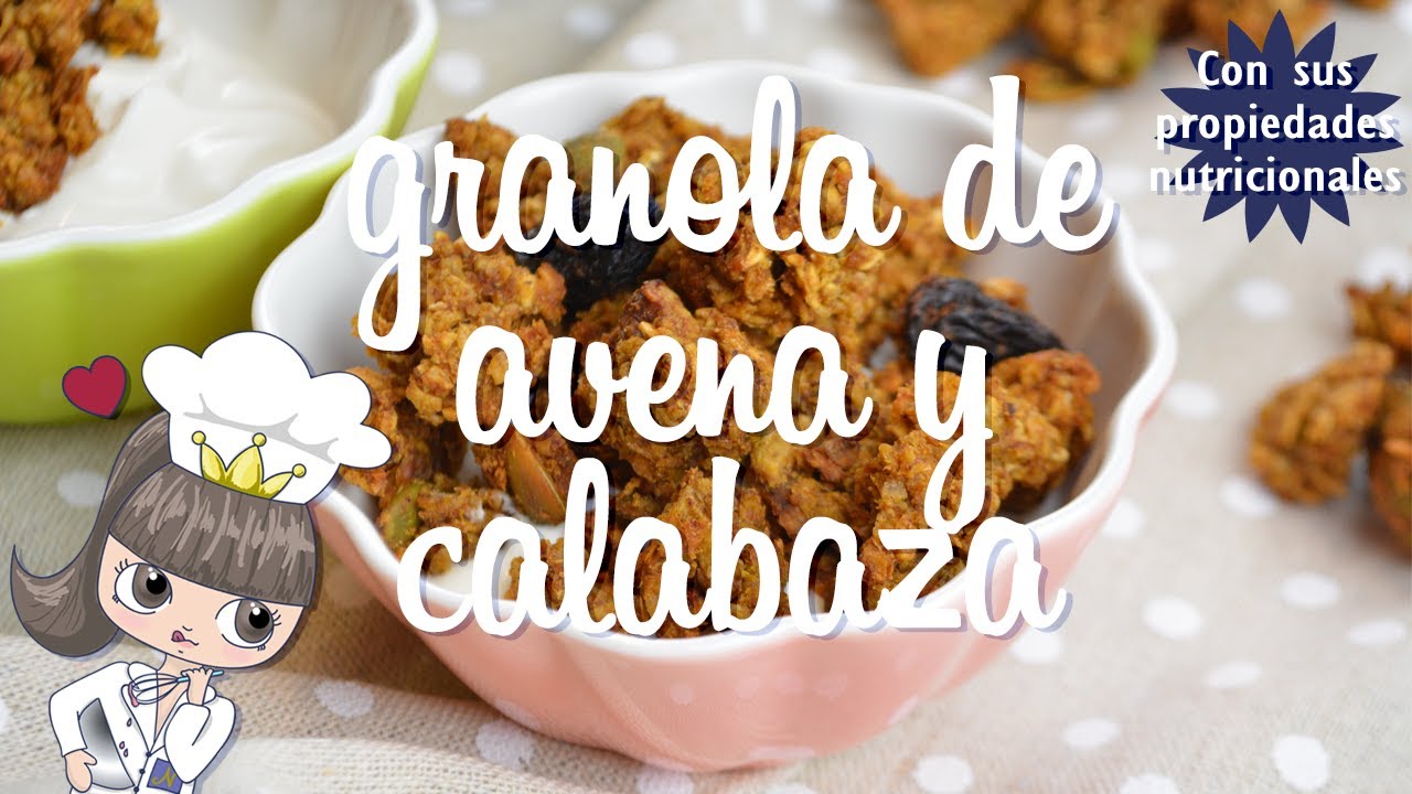 GRANOLA DE AVENA Y CALABAZA | Desayuno fit | Vegano