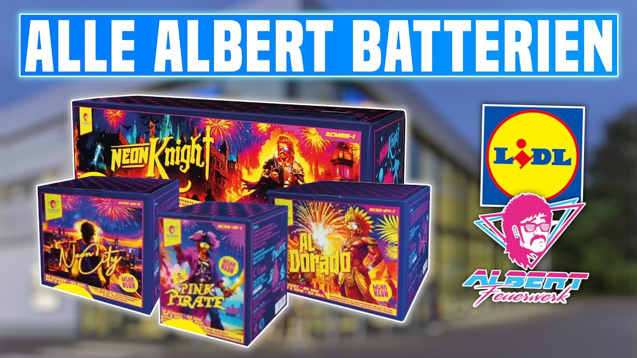 Diese ALBERT BATTERIEN sind einfach nur KRASS! 🤩 Albert Feuerwerk bei Lidl