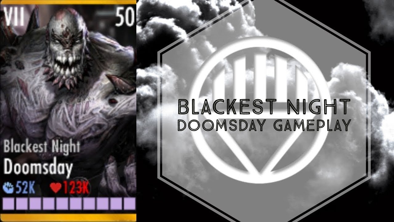 Injustice Gods Among Us Blackest Night Doomsday Gameplay Elite VII