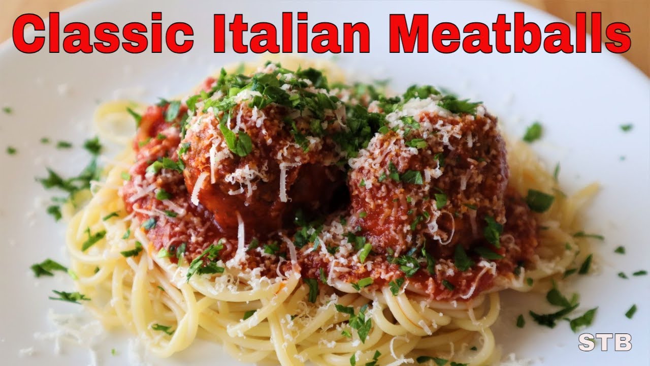 ITALIAN MEATBALLS TASTY RECIPE - SPAGHETTI AND MEATBALLS