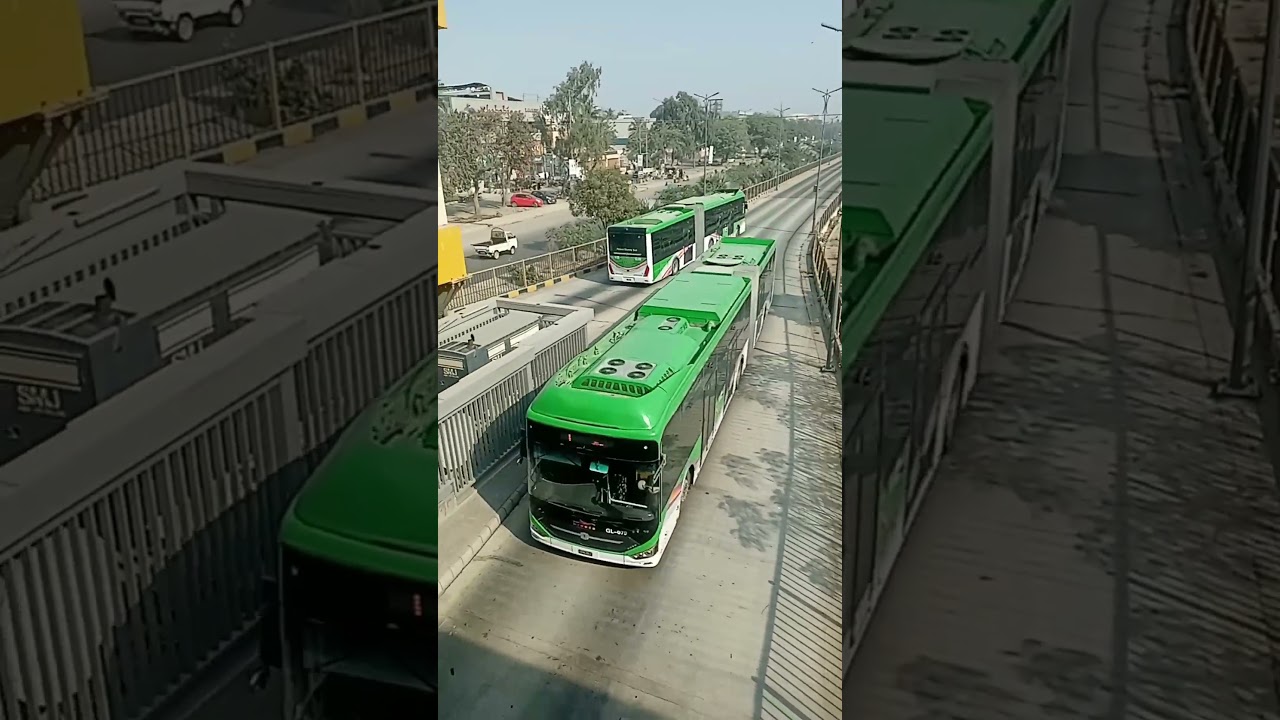 Green Line Bus Karachi Roads#youtubeshorts #shortvideo #shorts