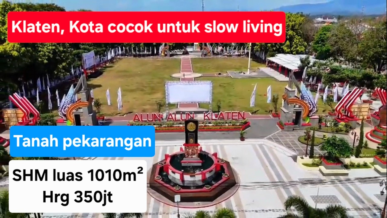Klaten, Kita cocok untuk slow living Tanah pekarangan SHM luas 1.010m², aktual di lokasi 950m²