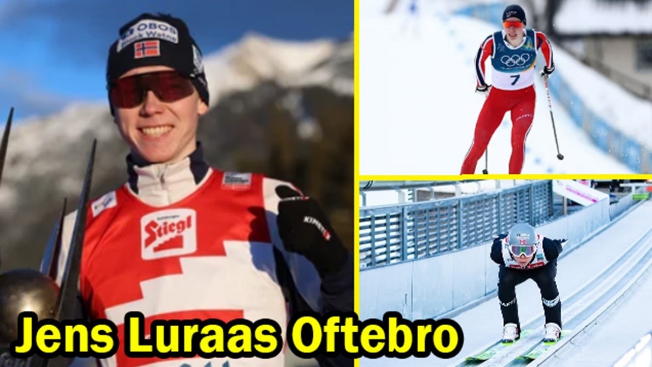 Йенс Лурас Офтебро выигрывает золото в индивидуальной гонке Гундерсена на нормальном трамплине ср...