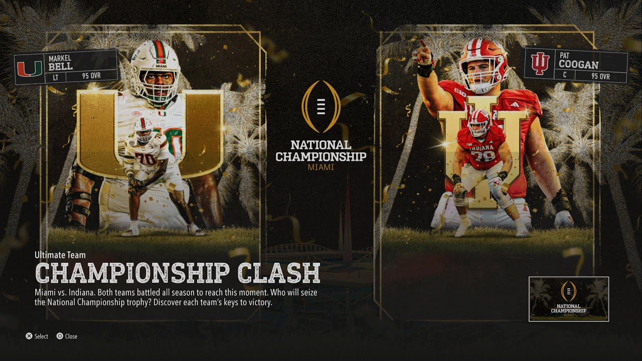 10 Miami (FL) vs. 1 Indiana |  🏈 CANES IN THE NATTY