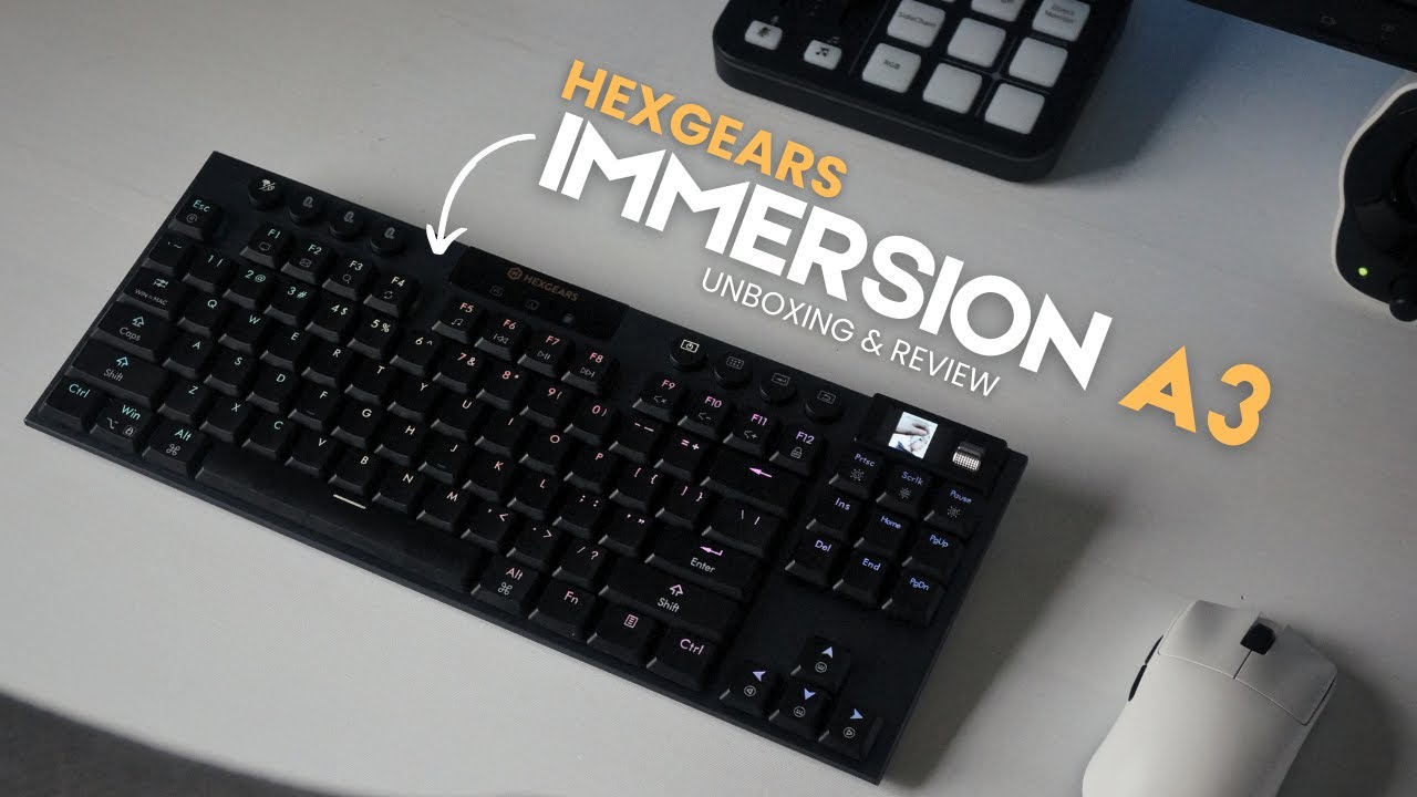 Hexgears Immersion A3 low-profile gaming keyboard unboxing + review
