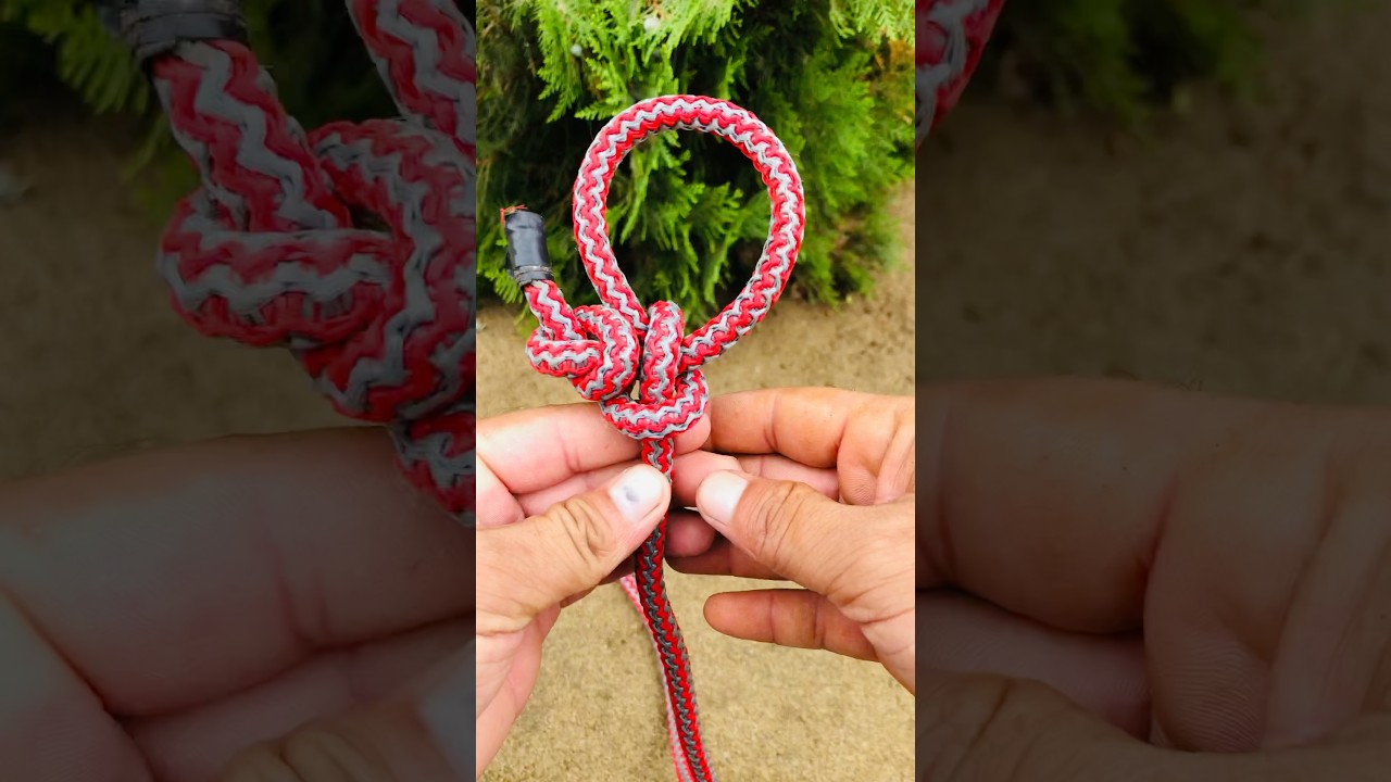 Try this method to tie a rope knot tying tips skills!💯