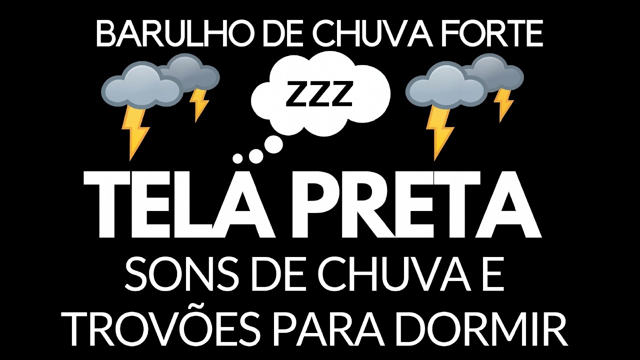 Lide com a Insônia 💤 Chuva Forte e Trovões no Telhado de Zinco Farão Você Dormir Instantaneamente