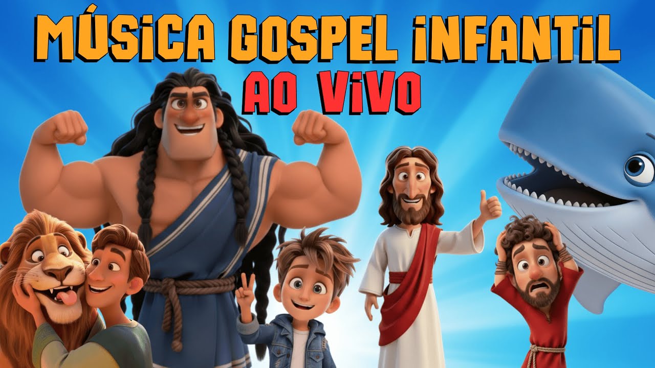 As Melhores Histórias Bíblicas para criança - Louvor infantil - AO VIVO | HUB Kids