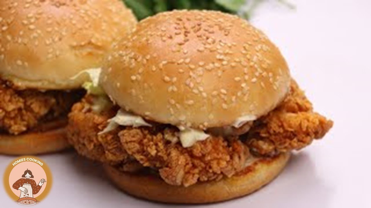 Zinger Burger Recipe | Crispy Chicken Zinger Burger Recipe By Homies Cooking
