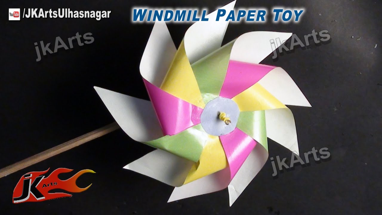 DIY How to make Paper Toy Pinwheel | Easy craft  | JK Arts 526