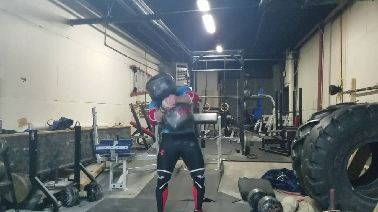 210lb Circus Dumbell Press - Rob Simnick