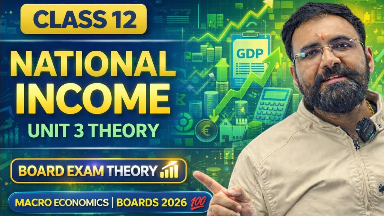 National Income Unit 3 Theory One Shot | Class 12 Macroeconomics | Boards 2026